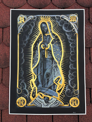 Virgen Morena Print