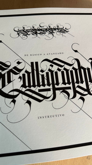 PHYSICAL BOOK(Basic to Advanced Calligraphy Book)English,Español,Italiano