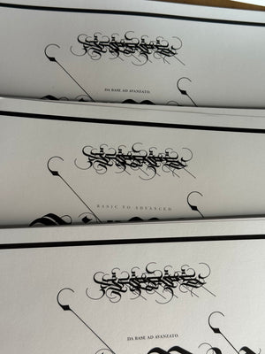 PHYSICAL BOOK(Basic to Advanced Calligraphy Book)English,Español,Italiano