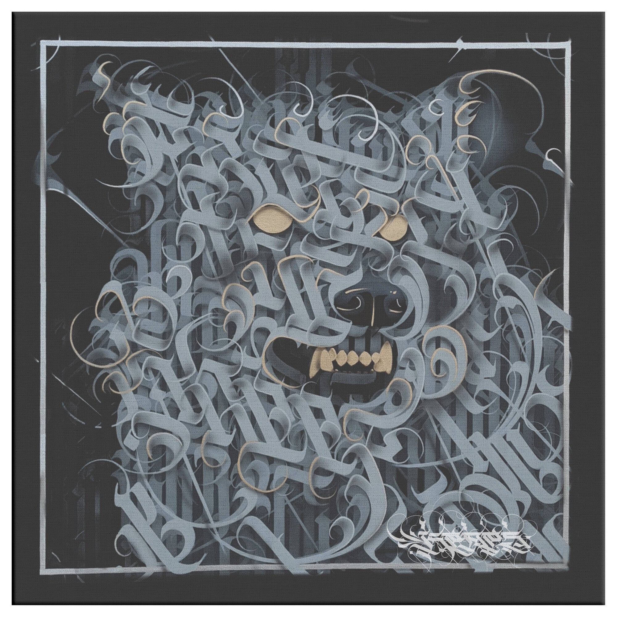 S I L V E R - W O L F  // Canvas Print
