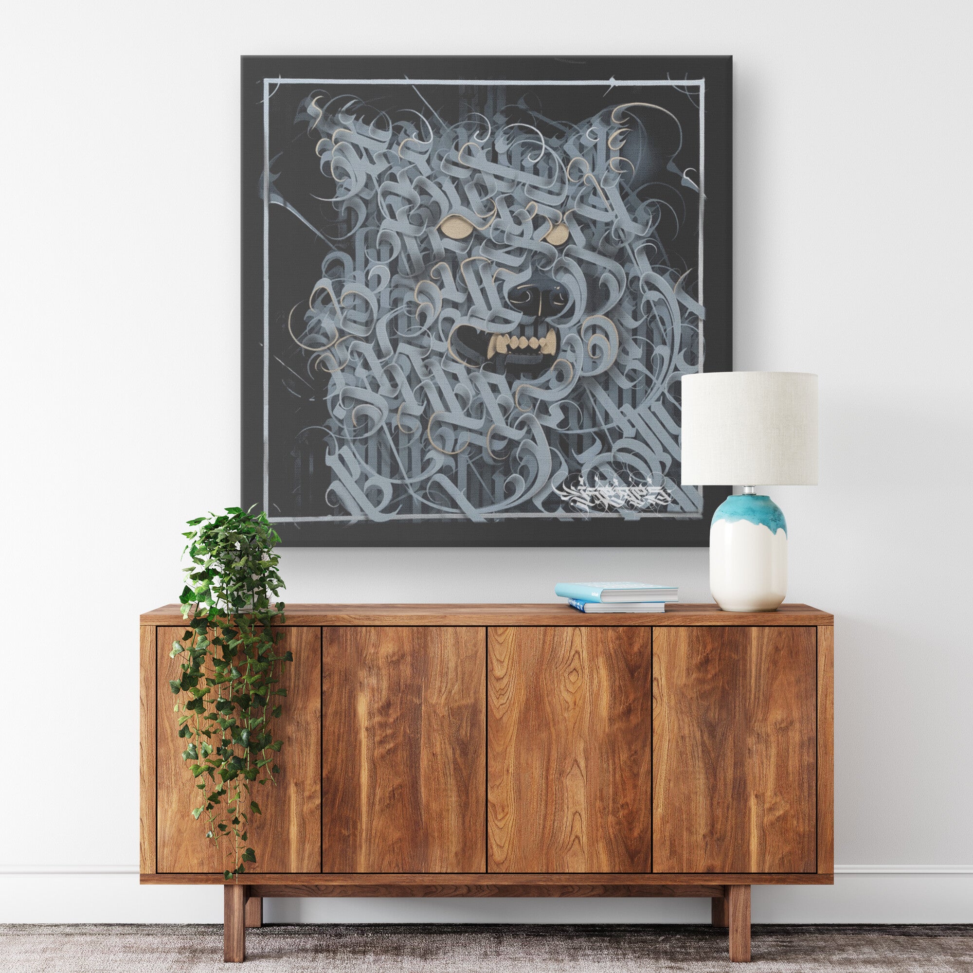 S I L V E R - W O L F  // Canvas Print