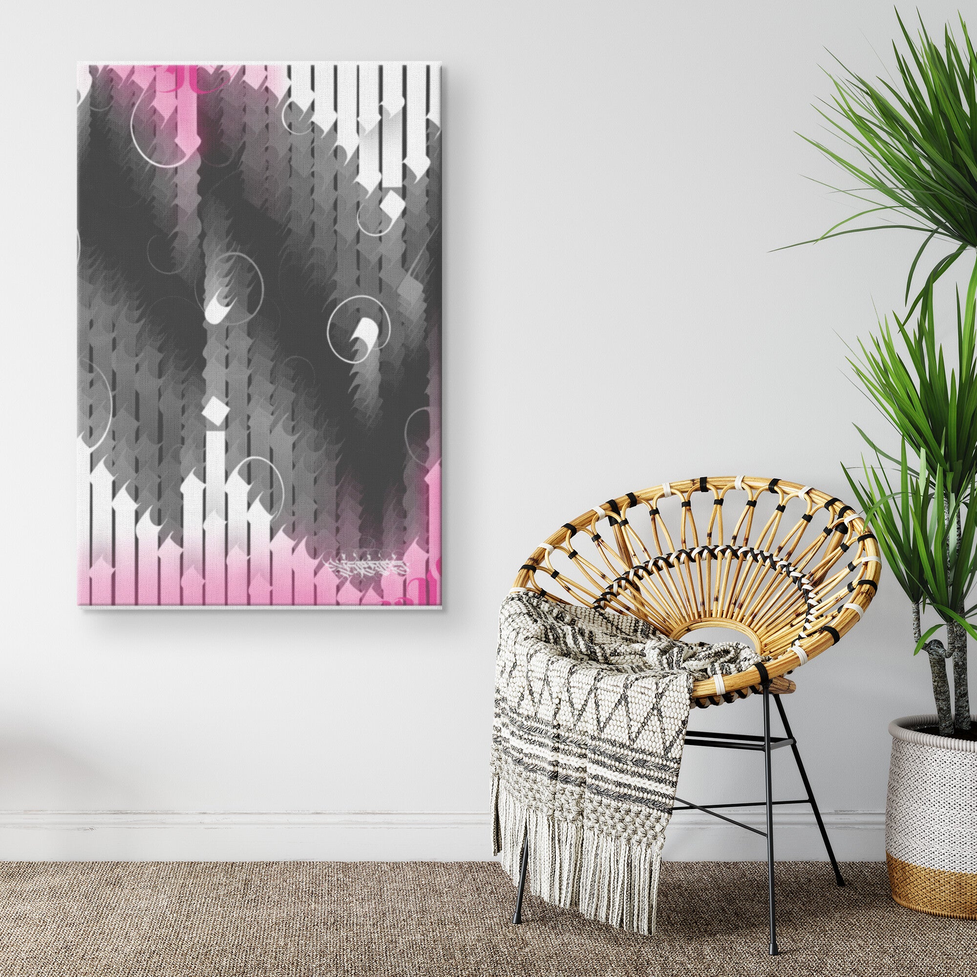 P I N K - D Y E // Canvas Print